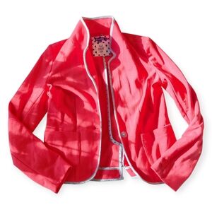 Keds Coral Campus Jacket with Gray Trim